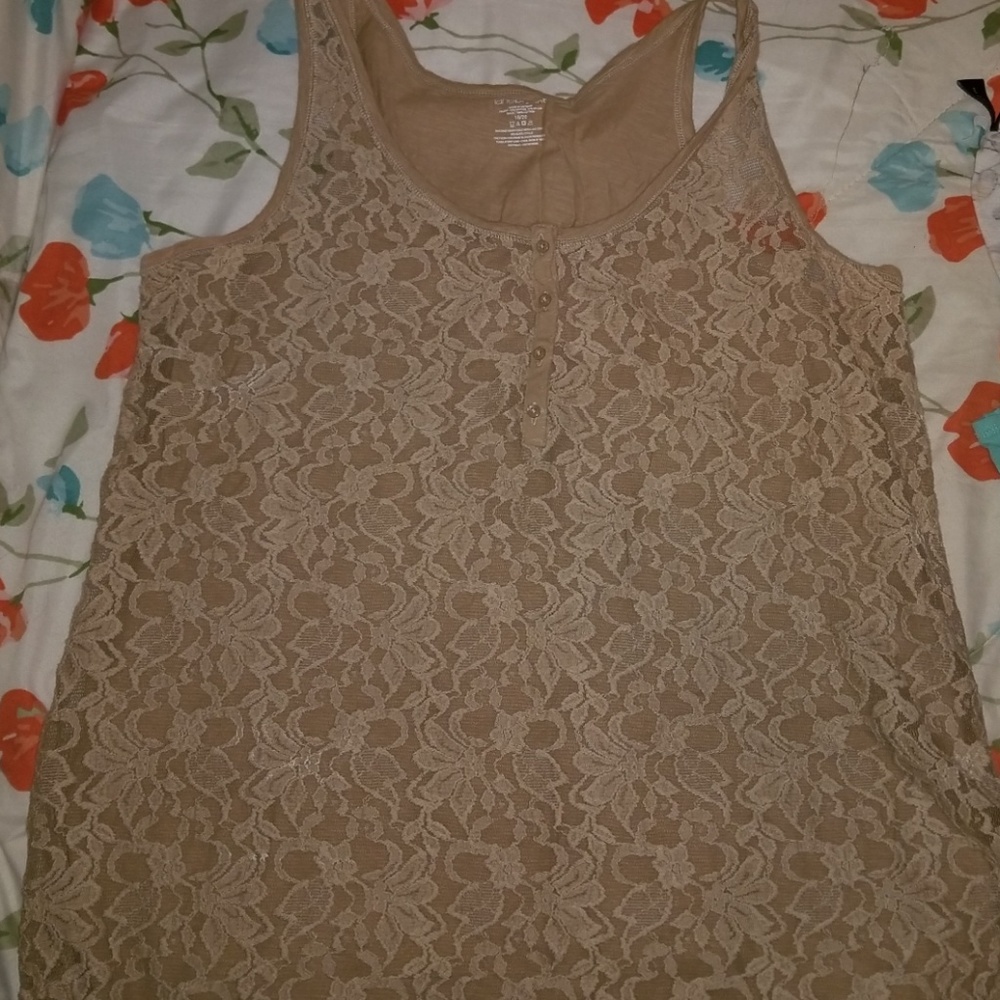 Lace tank top